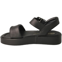 CLARKS Damen Alda Strap Sandale, Black Leather, 39.5 EU