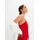 bonprix Overall BONPRIX, Damen, Gr. 40/42 (M), N-Gr, rot (rot (länge: regulär)), Obermaterial: 95% Polyester, 5% Elasthan. Futter: 100% Polyester, festlich, slim fit, Overalls Overall, für festliche Anlässe, One-Shoulder-Design, Slim fit, ärmellos