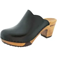 woody Damen Nina Clog, Nero, 38 EU