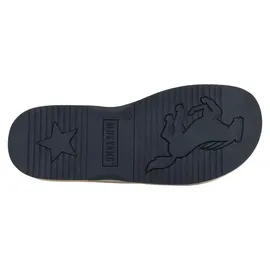 Mustang Herren Pantolette mit lässigem Kreuzriemen 26M0101001, Größe:45 EU, Farbe:Blau - Blau - 45