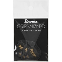Ibanez Grip Wizard Series Sand Grip Flat Pick - schwarz 6 Stück (PPA16HSG-BK)