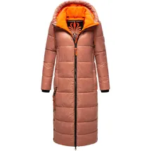 Navahoo Damen, warmer Winter Steppmantel mit Kapuze Schmuseengel Terracotta Gr. M - M