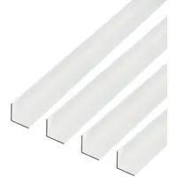 GAH Alberts Alberts 498191 Winkelprofil | Aluminium, silberfarbig eloxiert | 1000 x 25 x 25 mm | 4er Set