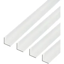 GAH Alberts Alberts 498191 Winkelprofil | Aluminium, silberfarbig eloxiert | 1000 x 25 x 25 mm | 4er Set