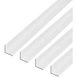 GAH Alberts Alberts 498191 Winkelprofil | Aluminium, silberfarbig eloxiert | 1000 x 25 x 25 mm | 4er Set