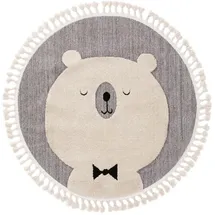 Lytte Kinderteppich Momo Grau, ø 120 cm, - Teppich Kinderzimmer