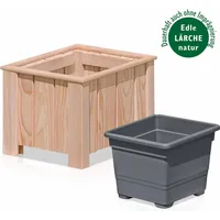 Endorphin Pflanzkasten 1er Set aus Lärchenholz (38 x 38