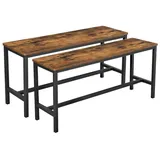 VASAGLE Sitzbänke KTB33X braun Holz 108,0 cm, 2 St.