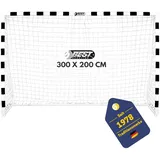 Best Sporting Fußballtor Schwarz/Weiß 300 x 200 cm