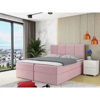 Mirjan24 Boxspringbett Rebos, Ehebett mit zwei Bettkästen, Doppelbett mit