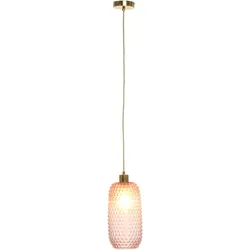 KAYOOM Hängeleuchte "Irina", rosa, Ø 15cm H: 34cm, Lampen, handgefertigt, modern
