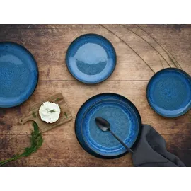 CreaTable Nordic Fjord Tellerset 18-tlg. Blau
