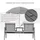Outsunny 152 x 70 x 83 cm Grau