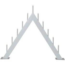 Star Trading LED Schwibbogen "Buzz" Holz, weiß, E5, warmweiß, L590mm weiß