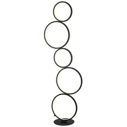 LED-Stehleuchte Javier in Schwarz max. 37 Watt