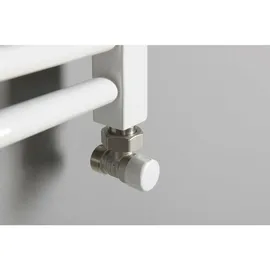 a&n&a aQualine Aqualine ECO Anschluset für die Ecke, Nickel/weiß - Silber/Weiß