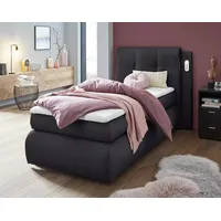 Collection AB »Borna«, inklusive Bettkasten, LED-Beleuchtung und Topper grau