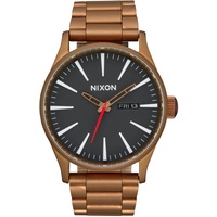 Nixon Herren Analog Quarz Uhr mit Edelstahl Armband A356-5145-00