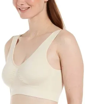 Magic BH Comfort Bra Bamboo Crème Large Damen