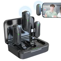 Technaxx TX-301 Dual Wireless Mini Mikrofon Set (Schwarz)