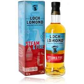 Loch Lomond Steam & Fire Single Malt 46% vol 0,7 l Geschenkbox