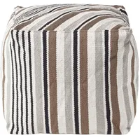 Homescapes Sitzwürfel Textil 40 x 40 x 40 cm Grau