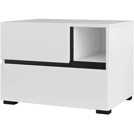 OTTO home Nachtschrank Cross 55 x 40 x 40 cm Weiß