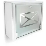 Relaxdays Briefkasten Glas