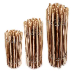 5m Staketenzaun 60cm hoch Lattenabstand 4-6cm Gartenzaun Kastanienzaun aus Hasel...