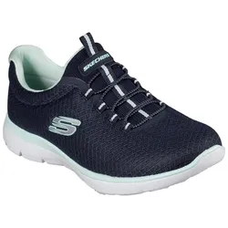Slip-On Sneaker »SUMMITS«, Freizeitschuh, Komfortschuh mit stoßdämpfender Zwischensohle, Gr. 40, navy-mint, , 54640167-40
