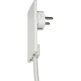 EVOline 1510.0000.0300 Schutzkontakt-Flachstecker Kunststoff mit Aussteckhilfe 230V Weiß IP20