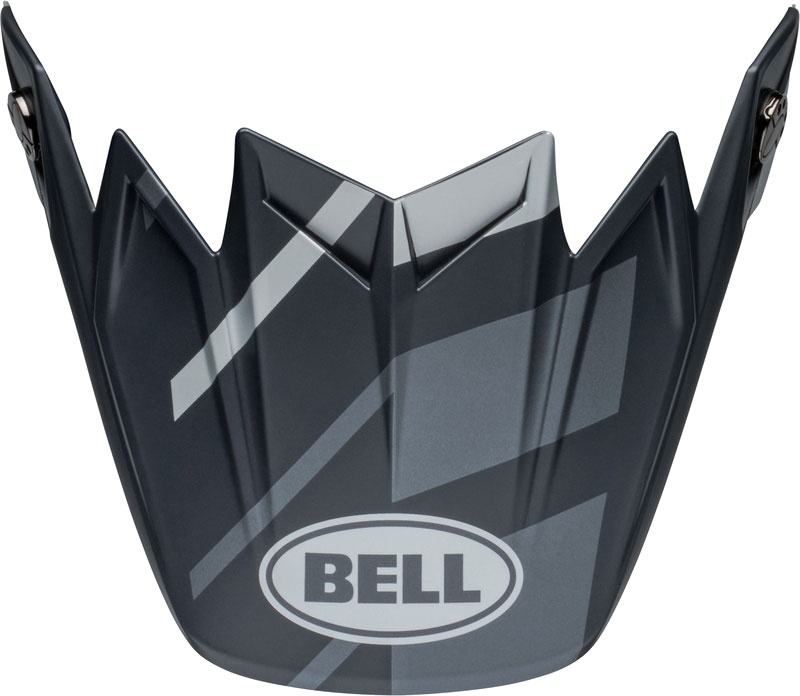 Bell Moto-9S Flex Banshee, sommet du casque - Noir/Gris/Argent