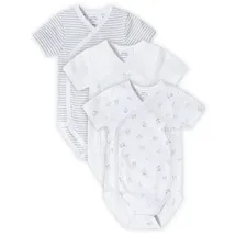 stellou & friends Wickelbody-Set kurzarm Hunde in grey - Gr.: 62/68
