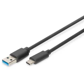 Digitus USB-C auf USB-A 1,0 m Schwarz