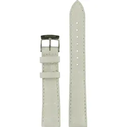Tissot - Leder Pr 100 Auto Classic Lederband Weiss 16/14mm. T600036971 - alligator-prägung,rind,weiß