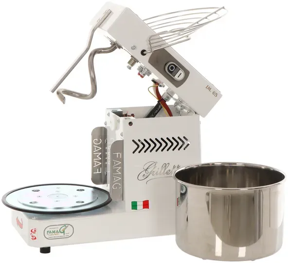 Spiralkneter Famag Grilletta IM 6 S - kippbarer Kopf - Schüsselinhalt 6 kg/11 l