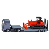 Siku 1762 - MAN Lkw mit Planierraupe, 1:87, 17,4x3,4x5,1cm, SikuSuper