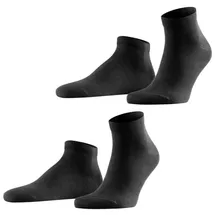 Falke Happy 2er Pack black 39-42