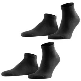 Falke Happy 2er Pack black 39-42
