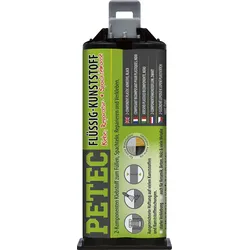 PETEC Flüssig-Kunststoff (50 ml) Kunststoff-Klebstoff,Klebstoff, Kunststoffreparatur,Universalklebstoff schwarz  98355