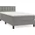vidaXL Boxspringbett 100 x 200 cm Hellgrau