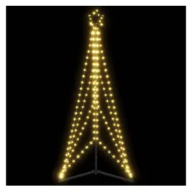 vidaXL LED Weihnachtsbaum 363 LEDs Warmweiß 182 cm