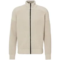Boss Strickjacke mit Stehkragen Modell 'Kalandrio', Beige, XXL