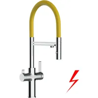 VIZIO Niederdruck 3 Wege Wasserhahn Einhebelmischer Gelb