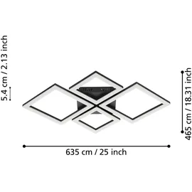 EGLO Paranday-Z 1 quadratisch schwarz