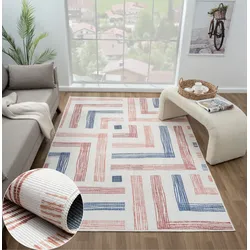 Teppich "Chloe Lagerräumung", bunt (creme,bunt), B:160cm H:10mm L:230cm, Polyester, MYFLAIR MÖBEL & ACCESSOIRES, Teppiche, bedruckt, modernes Design, In- & Outdoor geeignet, waschbar