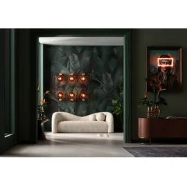 Kare DESIGN Sofa Livia 88036 Stoff Beige Creme 2-Sitzer