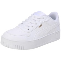 Puma Carina Street Sneaker, White White Gold, 29 EU