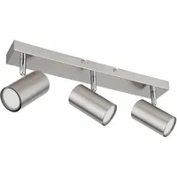 GLOBO Deckenstrahler 3-flg. rechteckig silber