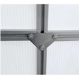 Estexo Tomatenhaus Aluminium Weiß HKP 4 mm 3,61 m2